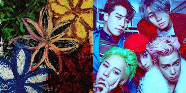  
Vị trí của 5 bông hoa giống như vị trí của 5 thành viên trong BIGBANG.