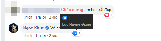  Giọng ca Chuồn chuồn ớt - Ngọc Khuê cũng là người tiết lộ chúc mừng đến vợ chồng Lưu Hương Giang: "Về nhà mới rồi hả", đáp lại lời bình luận nữ ca sĩ cũng âm thầm "thả" like.  - Tin sao Viet - Tin tuc sao Viet - Scandal sao Viet - Tin tuc cua Sao - Tin cua Sao