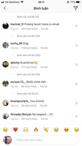  
Cổ động viên Indonesia bình luận khiếm nhã với Văn Hậu. (Ảnh chụp màn hình/Sport5)