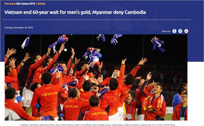  
Tin bài được đăng trên trang chủ của Liên đoàn Bóng đá châu Á (AFC) (Ảnh: Net News)