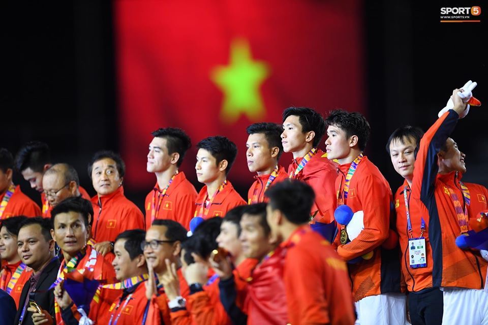  
U22 Việt Nam đã chính thức giành được tấm huy chương vàng đầu tiên tại đấu trường SEA Games. (Ảnh: Sport5).