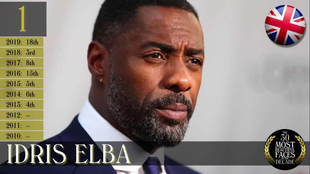  
Sở hữu gương mặt nam tính, nét cuốn hút riêng biệt, Idris Elba được vinh danh là người đàn ông đẹp trai nhất thập kỉ. Ảnh: TC Candler