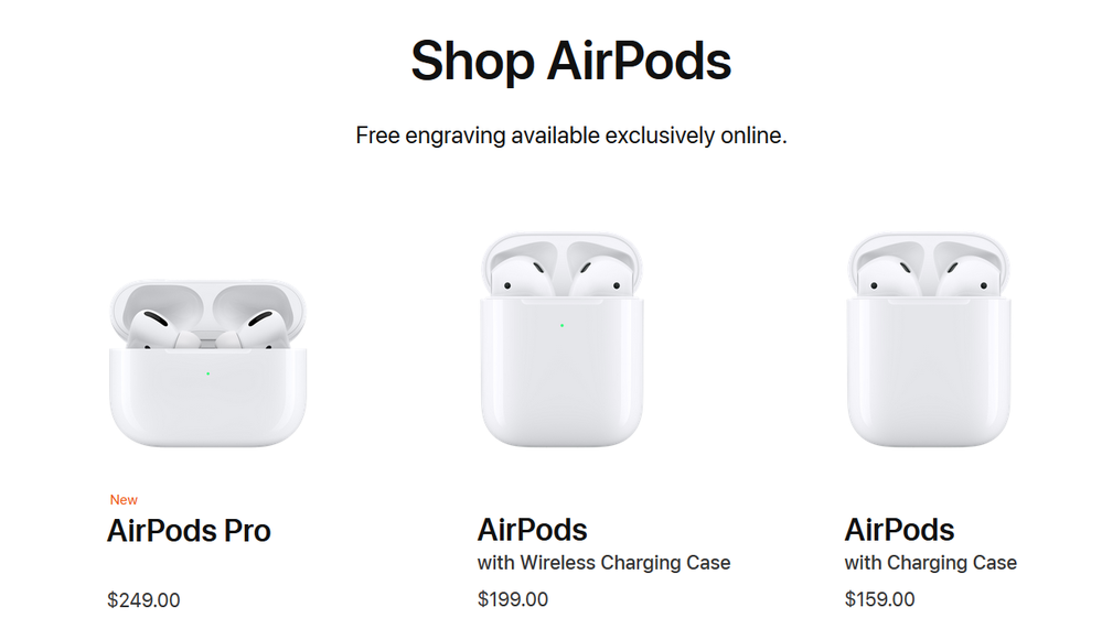  
Dịch vụ khắc emoji chỉ áp dụng cho khách hàng mua AirPods mới.