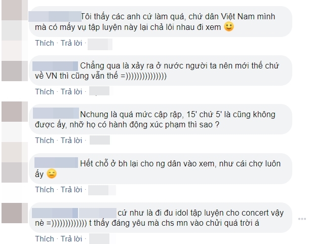  
Một số ý kiến của netizen Việt. (Ảnh chụp màn hình FB)