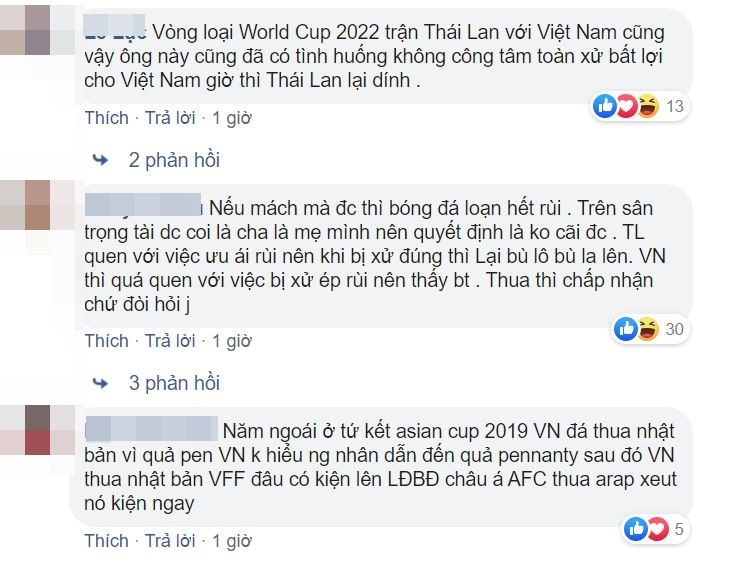  
Cư dân mạng cho rằng Thái Lan nên chấp nhận với kết quả của trận đấu... (Ảnh: Chụp màn hình).