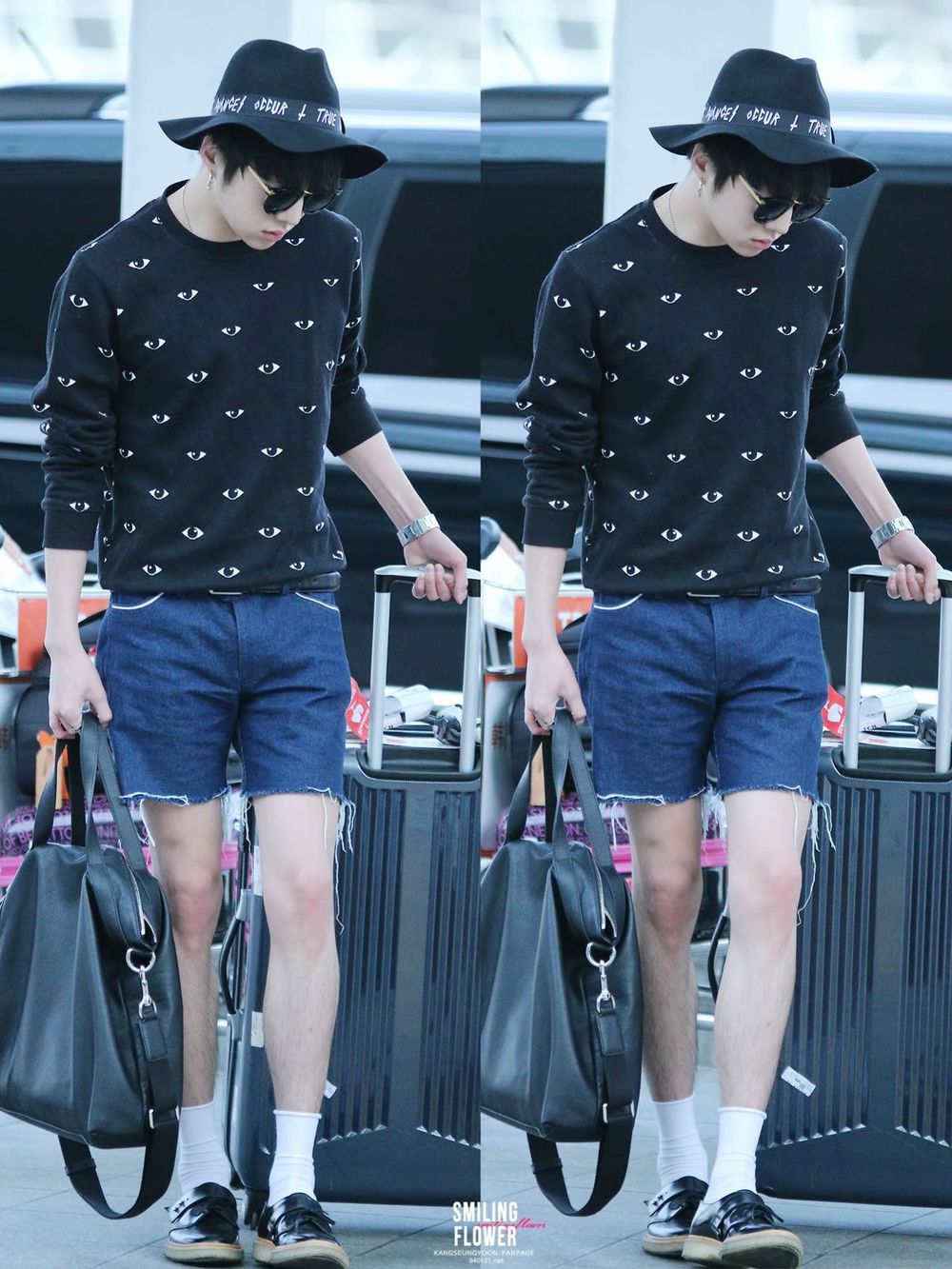  
Phải chăng vì biết mình có đôi chân đẹp nên Seungyoon mới hay mặc quần ngắn như thế! (Ảnh: Twitter)