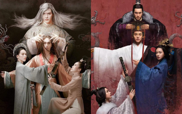  
Sự giống nhau giữa poster quảng bá cho Canh ba và poster Tam Quốc cơ mật.