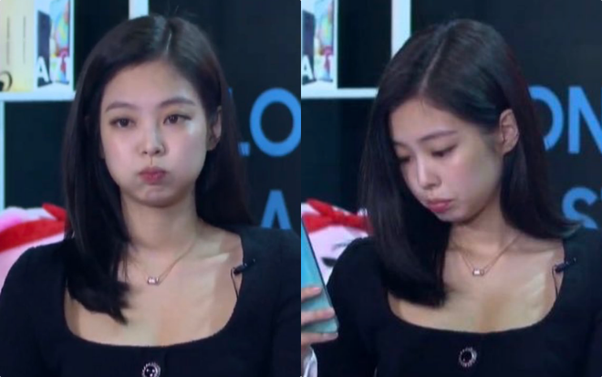  
Jennie kìm nén nước mắt khi bị anti chửi mắng lúc livestream, có idol còn bị chửi mắng ở sự kiện. (Ảnh: Twitter)