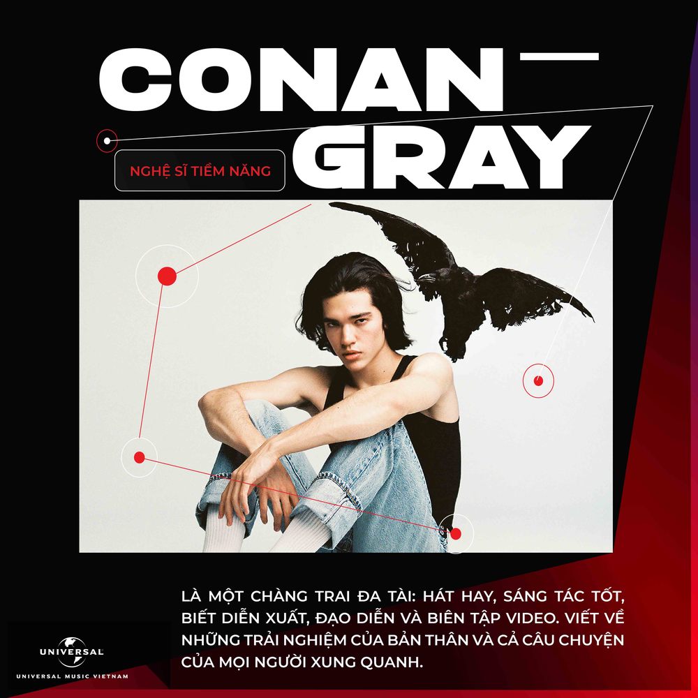  
Conan Gray là chàng trai đa tài khi sở hữu không ít kỹ năng âm nhạc xuất sắc. (Ảnh: Universal Music Việt Nam)