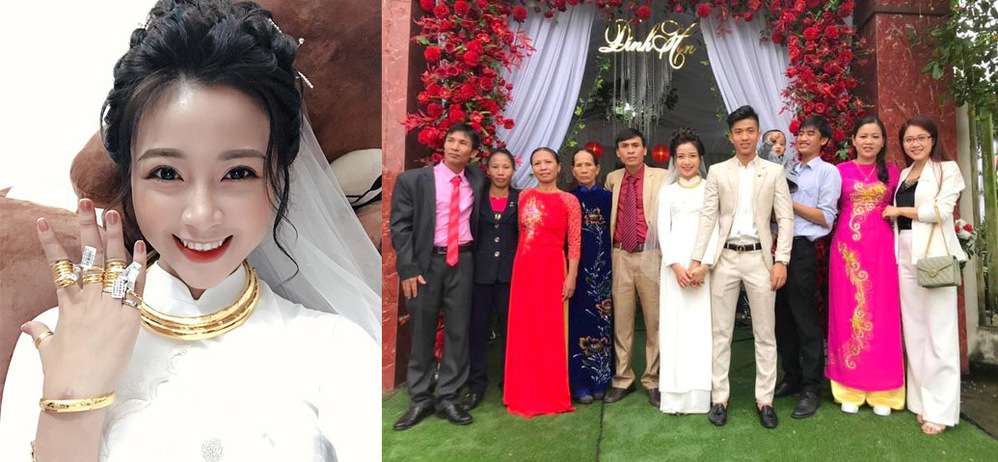  
Nhật Linh rất hạnh phúc vì được ở với bố mẹ dù đã lấy chồng (Ảnh: FBNV)