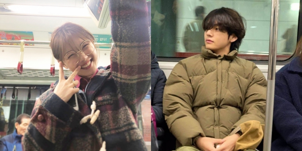  
Cư dân mạng tin rằng V (BTS) và Kim Yoo Jung hẹn hò chỉ bằng hai bức ảnh. (Ảnh: Soompi)