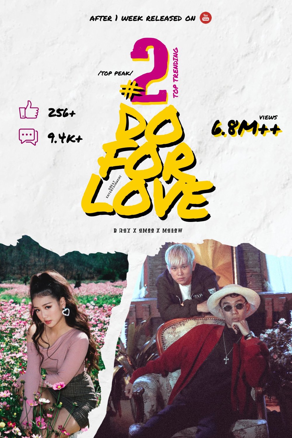  
Thành tích MV Do For Love đạt được sau 1 tuần ra mắt