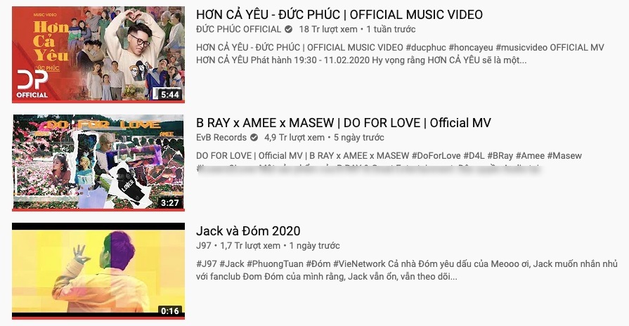 Jack trở lại top trending YouTube với MV mới