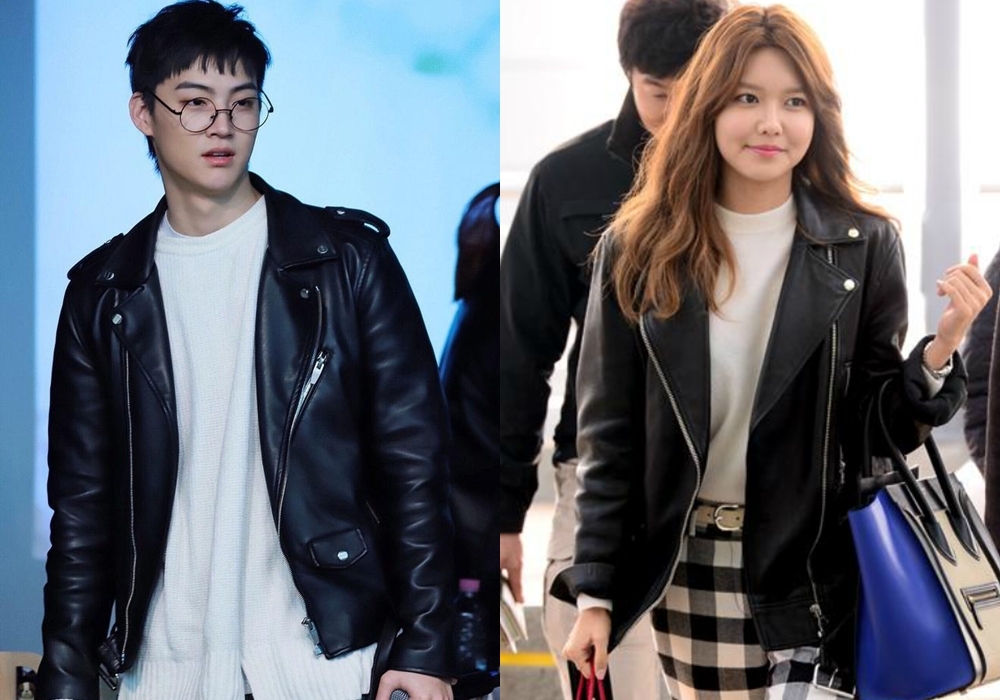  
Áo khoác da với điểm nhấn khóa kéo kim loại được trưởng nhóm Got7 - Jaebum diện, cũng là item được thành viên SNSD - Choi Soo Young chọn mặc ra sân bay. 