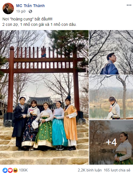  
Dàn hậu cung du hí Hàn Quốc cùng Trấn Thành
