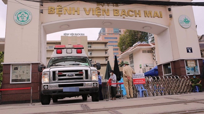  
Bệnh viện Bạch Mai hiện đã cách ly toàn bộ do phát hiện nhiều trường hợp nhiễm bệnh tại đây (Ảnh: Thanh niên)