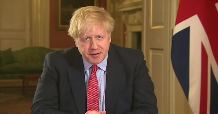 Thủ tướng Boris Johnson. (Ảnh cắt từ video)