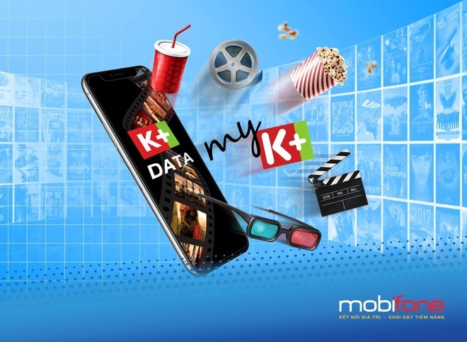 Giải trí với kho phim, video K+ Data của MobiFone