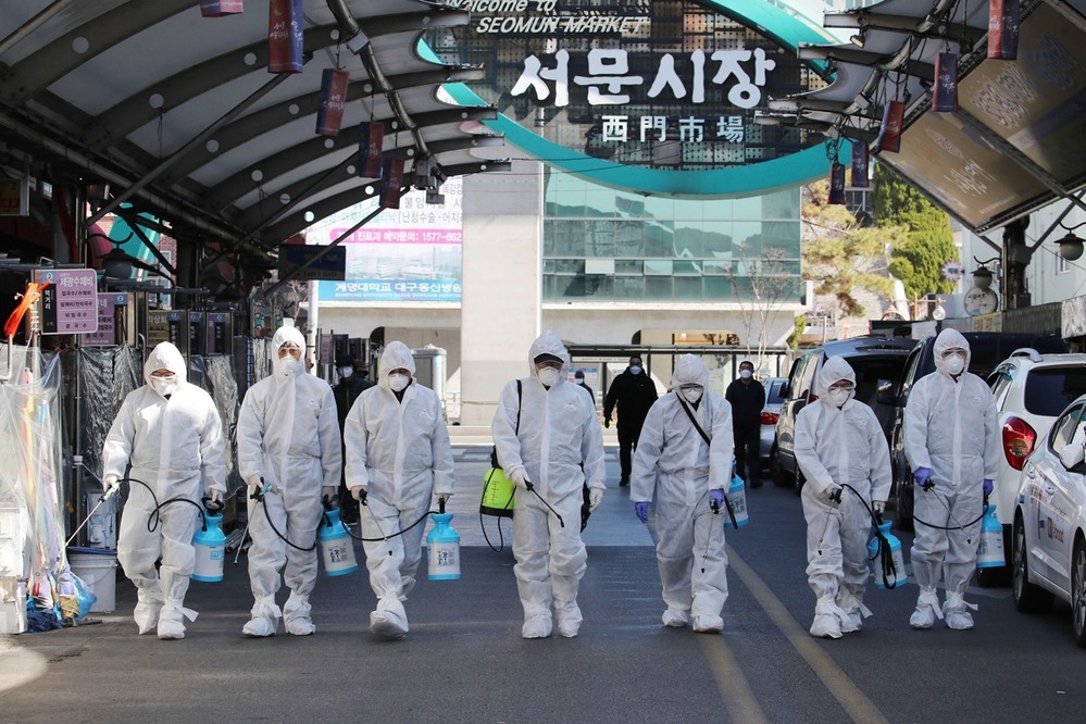  
Hàn Quốc đang tiến hành mọi biện pháp để ngăn ngừa dịch bệnh. (Ảnh: Washington Post)