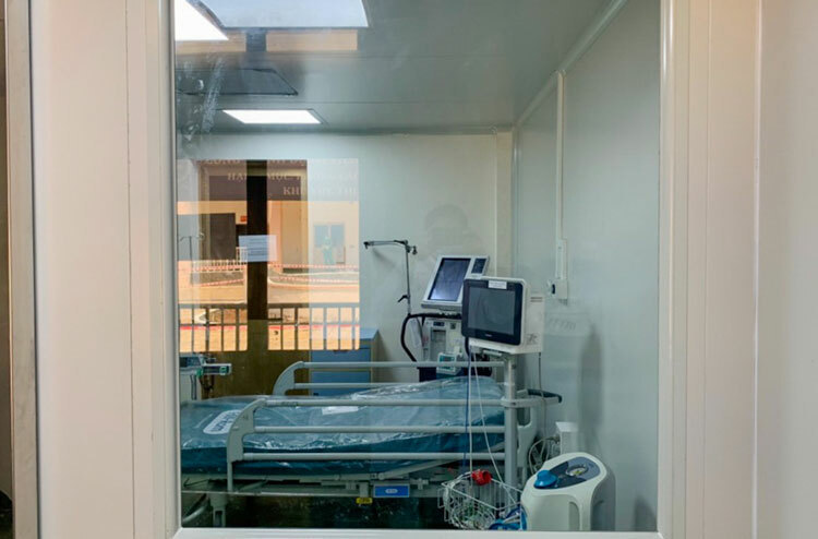  
Phòng cách ly áp lực âm tại Bệnh viện dã chiến Củ Chi. (Ảnh: Sở Y tế TP.HCM)