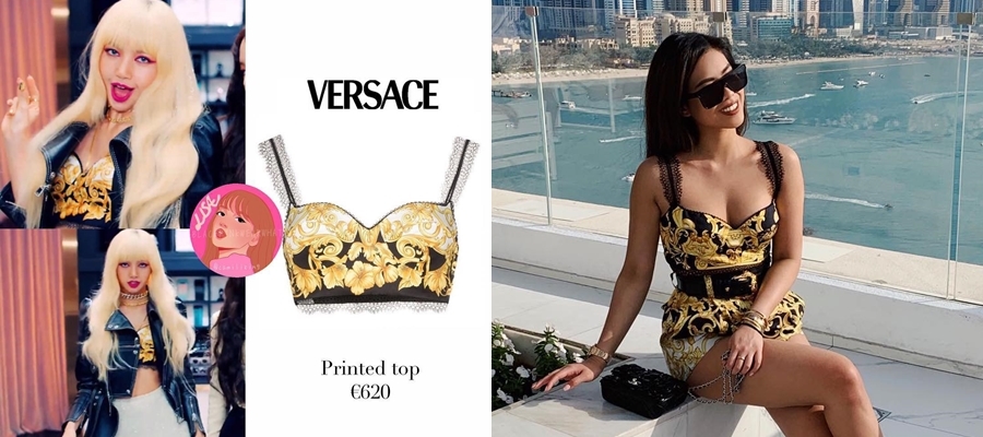  
Mẫu bra Versace 14 triệu, Lisa mặc trong Kill this love được em chồng Hà Tăng sở hữu từ lâu. (Ảnh: Minh họa)