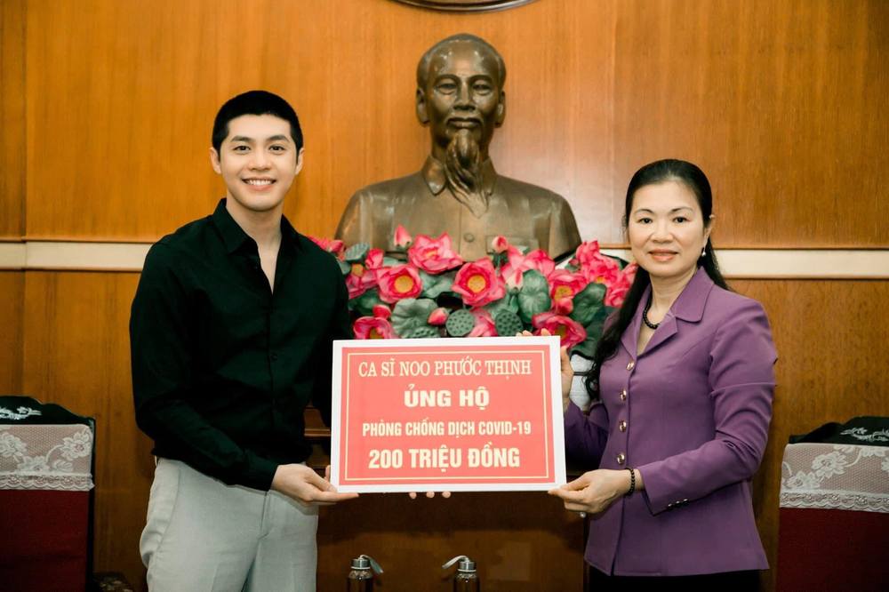 
Noo Phước Thịnh ủng hộ 200 triệu đồng chống dịch (Ảnh: FB nhân vật).