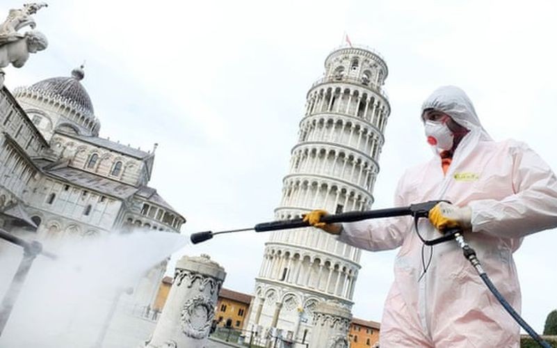  
Các biện pháp phòng ngừa đang được thực hiện tích cực tại Ý. Ảnh: Reuters