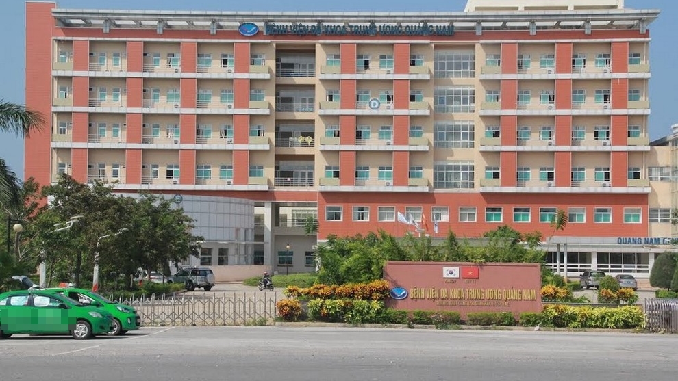  
Bệnh viện Đa khoa Trung ương Quảng Nam, nơi BN 57 điều trị. (Ảnh: VOV)