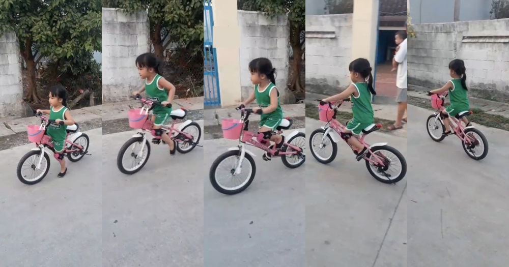  
Xuka rất thích đạp xe và trượt patin. (Ảnh chụp màn hình)