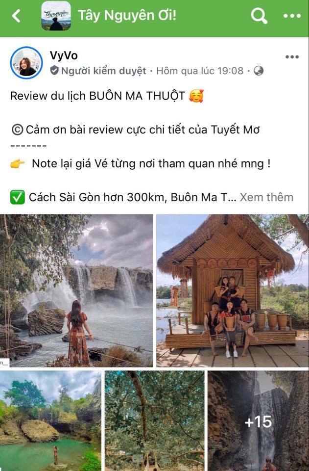  
Một bài review du lịch Buôn Mê Thuột trên group Việt Nam Ơi!
