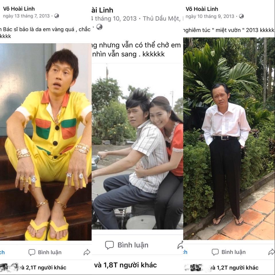  
Nam danh hài xứng danh "ông hoàng Facebook Việt" khi sở hữu không chỉ một mà tới tận 3 bài đăng trên triệu like. (Ảnh: Chụp màn hình)