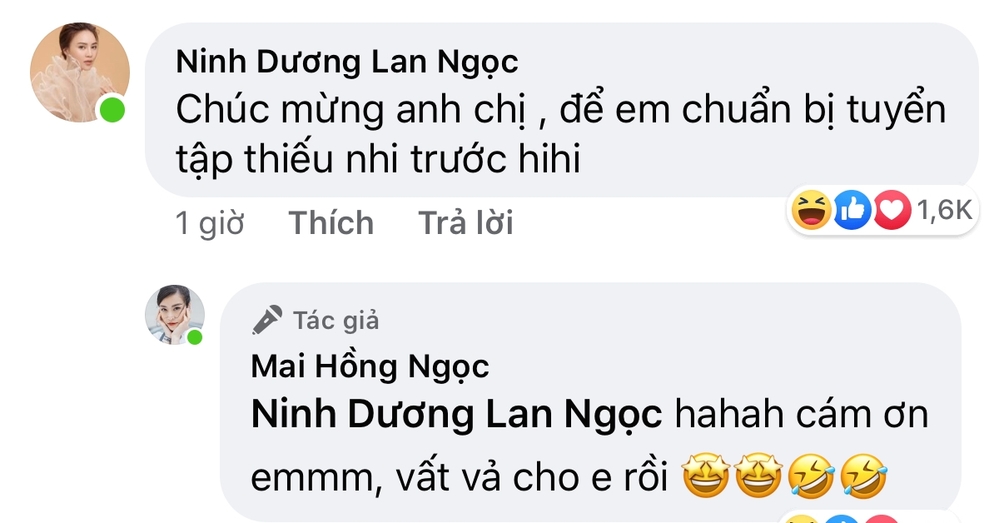  
Bình luận hài hước của Lan Ngọc nhận lượt quan tâm khủng (Ảnh: Chụp màn hình) - Tin sao Viet - Tin tuc sao Viet - Scandal sao Viet - Tin tuc cua Sao - Tin cua Sao