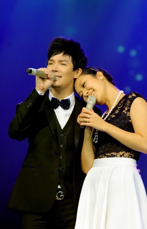  
Nathan Lee và Ngô Phương Lan trên sân khấu Cặp đôi hoàn hảo. (Ảnh: Minh họa)