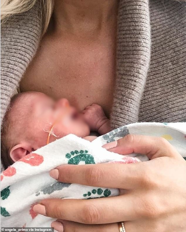  
Cô con gái Ava của Angela được sinh ra trong lúc cô đang hôn mê. Ảnh: Instagram