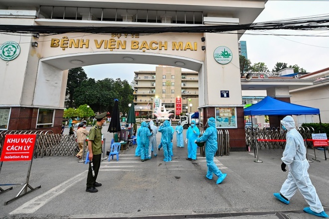  
Bệnh viện Bạch Mai là nơi bệnh nhân 188 của công ty Trường Sinh làm việc. Ảnh: Thanh Niên