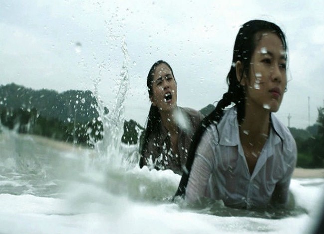  
Một trong những phân cảnh lấy đi nước mắt người xem trong phim Tâm bão. (Ảnh: Chụp màn hình)