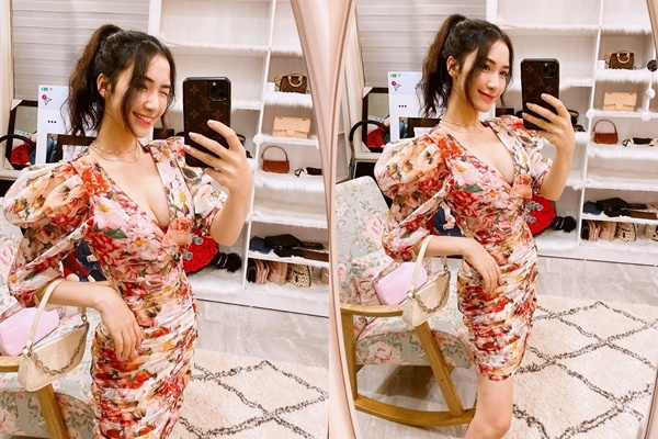  
Trong bức ảnh được Hòa Minzy mới đăng tải trên Instagram, cô diện chiếc váy ôm, xẻ sâu, để lộ vòng một đầy đặn. Ảnh: Instagram