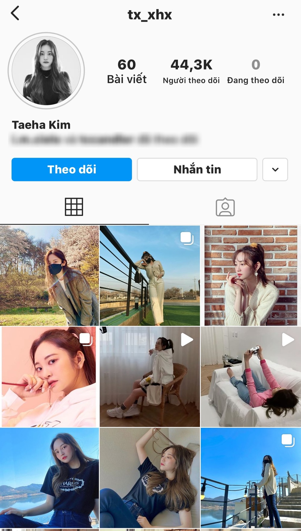  
Trang cá nhân của Taeha không có động thái mới trong ngày sinh nhật Nancy (Ảnh: chụp màn hình).