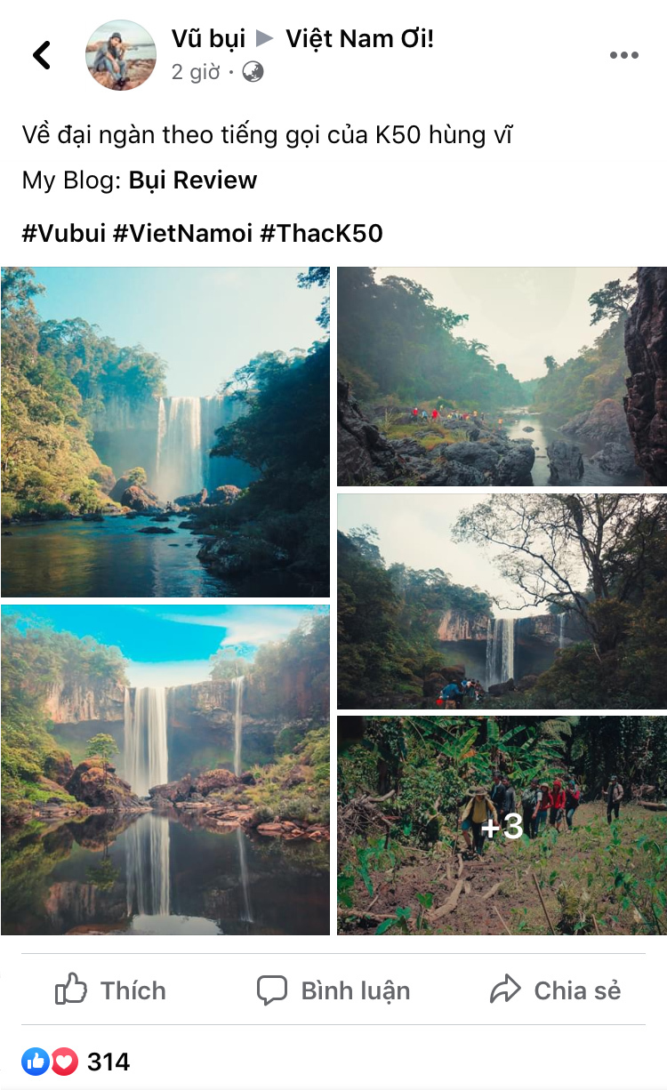  
Thành viên group Việt Nam Ơi giới thiệu điểm trekking mới tại Gia Lai. (Ảnh: Chụp màn hình)