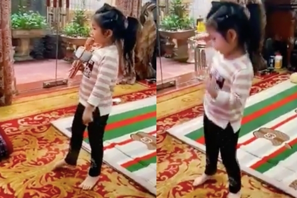  
Con gái 3 tuổi của Tuấn Hưng vừa hát, vừa nhảy hit của Bích Phương​. (Ảnh chụp màn hình) - Tin sao Viet - Tin tuc sao Viet - Scandal sao Viet - Tin tuc cua Sao - Tin cua Sao