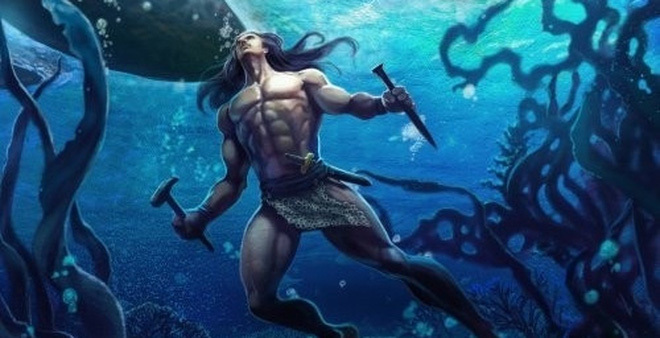  
Yết Kiêu có biệt tài bơi lội và tác chiến dưới nước. (Ảnh minh họa: Mutex)
