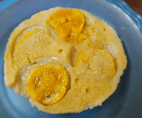  
Bánh chuối hấp yến mạch thích hợp cho bé ăn dặm - Ảnh: Nguyễn Hồng Vân