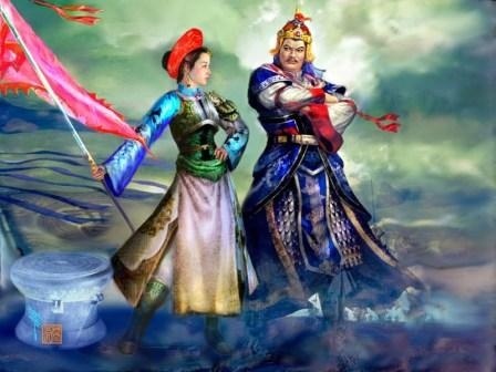  
Trần Quang Diệu và Bùi Thị Xuân 2 vị tướng kiệt xuất thời Tây Sơn. (Nguồn ảnh: Pinterest)
