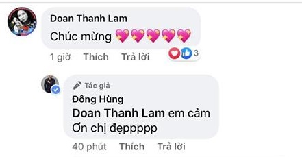  
Nữ ca sĩ Thanh Lam cũng gửi lời chúc mừng đến đàn em trong ngày trong đại. (Ảnh: Chụp màn hình) - Tin sao Viet - Tin tuc sao Viet - Scandal sao Viet - Tin tuc cua Sao - Tin cua Sao