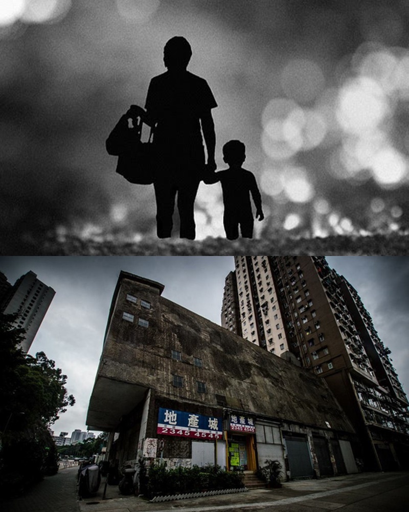  
Lời đồn về người mẹ cùng con trai đứng trong đêm. (Ảnh: Pinterest, HK URBEX).