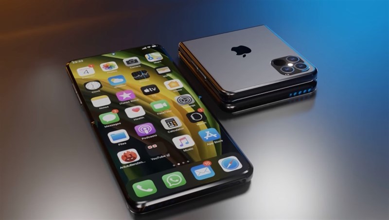  
Mẫu iPhone 12 Flip chỉ là phiên bản 3D được dựng lên bởi một nhà thiết kế mà thôi. Ảnh: ConceptsiPhone