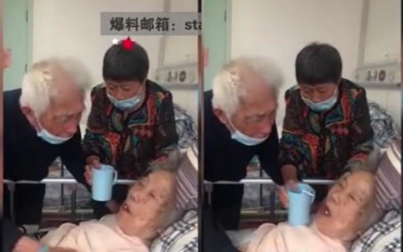  
Tình cảm của cặp đôi ngoài 90 tuổi đã khiến dân mạng xúc động và ngưỡng mộ. (Ảnh: Cắt từ clip).