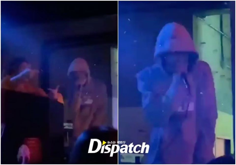  
Những hình ảnh Dispatch cho biết Mino đang biểu diễn (Ảnh: Dispatch).