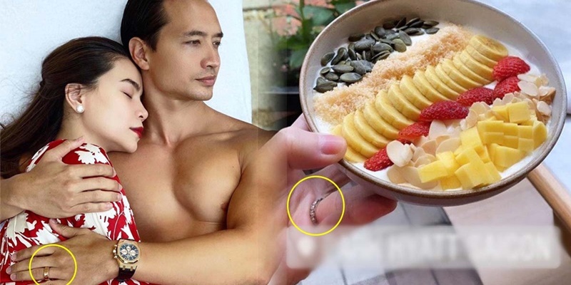  
Hồ Ngọc Hà và Kim Lý đều đeo nhẫn ở ngón áp út. Ảnh: Instagram