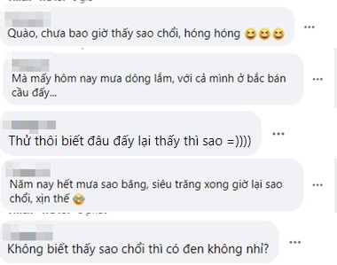  
Cư dân mạng Việt đều đang rất đón đợi sao chổi Thiên Nga. (Ảnh chụp màn hình)